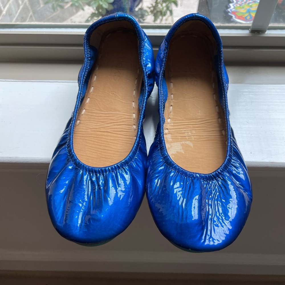 Tieks Sapphire blue! Excellent condition.